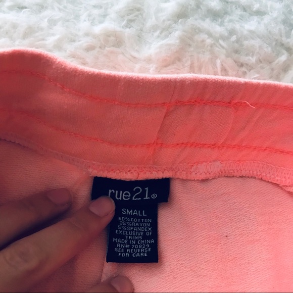 Rue21 neon orange shorts size S - Picture 3 of 6
